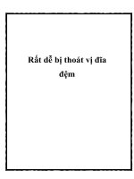 Rất dễ bị thoát vị đĩa đệm pptx