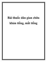 Bài thuốc dân gian chữa khản tiếng, mất tiếng docx