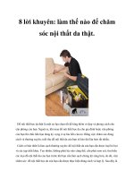 8 lời khuyên: làm thế nào để chăm sóc nội thất da thật. doc