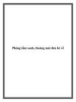 Phòng tắm xanh, thoáng mát đón hè về doc