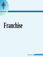 Giới Thiệu Tổng Quan - Nhượng Quyền Thương Hiệu ppt