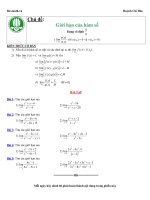Giới hạn của hàm số - giới hạn vô định dạng hữu tỉ pdf