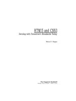 pragmatic bookshelf publishing html5 and css3, develop with tomorrow's standards today (2010)