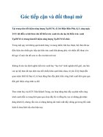 Góc tiếp cận và đối thoại mở docx