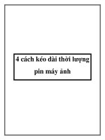 4 cách kéo dài thời lượng pin máy ảnh pptx