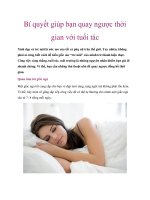 Bí quyết giúp bạn quay ngược thời gian với tuổi tác pptx