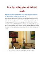 Làm đẹp không gian nội thất với tranh pot