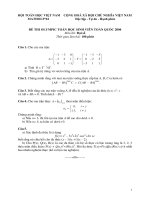 ĐỀ THI OLYMPIC TOÁN HỌC SINH VIÊN TOÀN QUỐC 2004 Môn thi: Đại số pdf