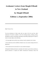 Arohanui: Letters from Shoghi Effendi to New Zealand pot
