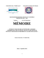 ÉTUDE ET ANALYSE DES ACTIVITES DE LA BANQUE COMMERCIALE PAR ACTION DU SUD-EST D’ASIE POUR LES PETITES ET MOYENNES ENTREPRISES ET LEURS EFFICACITES »
