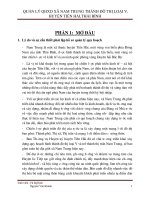 Quản lý quy hoạch xây dựng xã Nam Trung thành đô thị loại V, huyện Tiền Hải, Thái Bình