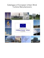 Catalogue of European Urban Wind Turbine Manufacturers potx