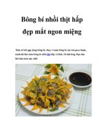 Bông bí nhồi thịt hấp đẹp mắt ngon miệng pot