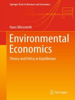 Environmental Economics: Theory and Policy in Equilibrium ppt