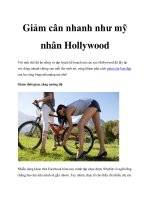 Giảm cân nhanh như mỹ nhân Hollywood pptx
