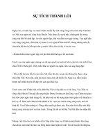 SỰ TÍCH THÀNH LỒI docx