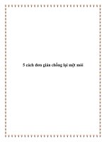 5 cách đơn giản chống lại mệt mỏi pot