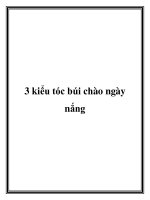 3 kiểu tóc búi chào ngày nắng potx