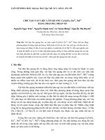 CHẾ TẠO VẬT LIỆU LÂN QUANG CaAl2O4: Eu2+, Nd3+ BẰNG PHƯƠNG PHÁP NỔ pptx