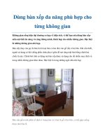 Dùng bàn xếp đa năng phù hợp cho từng không gian pot