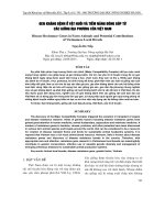 GEN KHÁNG BỆNH Ở VẬT NUÔI VÀ TIỀM NĂNG ĐÓNG GÓP TỪ CÁC GIỐNG ĐỊA PHƯƠNG CỦA VIỆT NAM pdf