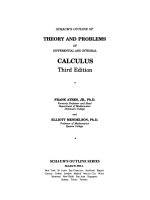 theory and problems of differential and integral calculus third edition - ayres & mendelson