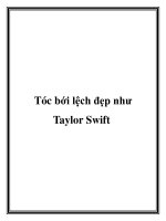 Tóc bới lệch đẹp như Taylor Swift pptx