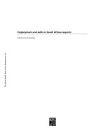 Employment and Skills in South African Exports pot