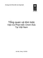 Tổng quan viện trợ phát triển chính thức cho Việt Nam pdf