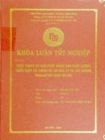 Thực trạng và giải pháp nâng cao chất lượng thẩm định tài chính dự án đầu tư tại chi nhánh NHNN&PTNT Nam Hà Nội