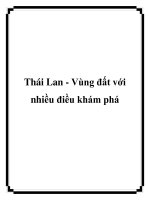 Thái Lan - Vùng đất với nhiều điều khám phá ppt
