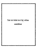 Xử trí khi trẻ bị viêm amiđan docx