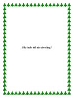 Sắc thuốc thế nào cho đúng? pptx