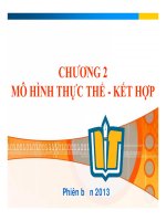 Chương 2 : Mô Hình Thực Thể Kết Hợp