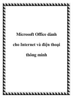Microsoft Office dành cho Internet và điện thoại thông minh potx