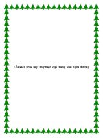 Lối kiến trúc biệt thự hiện đại trong khu nghỉ dưỡng pptx