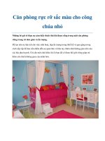 Căn phòng rực rỡ sắc màu cho công chúa nhỏ potx