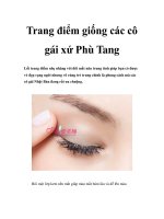 Trang điểm giống các cô gái xứ Phù Tang pot
