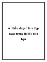 6 thần dược làm đẹp ngay trong tủ bếp nhà bạn pot