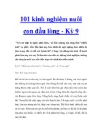 101 kinh nghiệm nuôi con đầu lòng - Kỳ 9 pptx