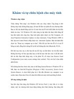 Khám và tự chữa bệnh cho máy tính potx