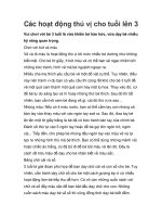 Các hoạt động thú vị cho tuổi lên 3 ppt