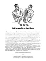 Jacob''s Three Card Monte Magic trick