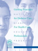 National for Diabetes Care: Diabetes For Health Care education Professionals Program ppt