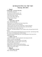 Kế hoạch quản lý thư viện trường học