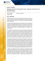 Network Security Overwatch Layer: Smarter Protection for the Enterprise docx