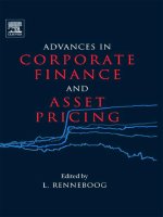 ADVANCES IN CORPORATE FINANCE AND ASSET PRICING pot