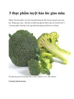 5 thực phẩm tuyệt hảo lúc giao mùa pdf