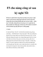F5 cho nàng công sở sau kỳ nghỉ Tết potx