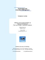 Influence of Government Policies on Industry Development: The Case of India’s Automotive Industry pdf